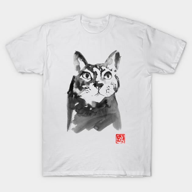 stunned cat T-Shirt by pechane